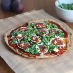 Gluten Free Pizza with Figs, Feta and Kale Pesto